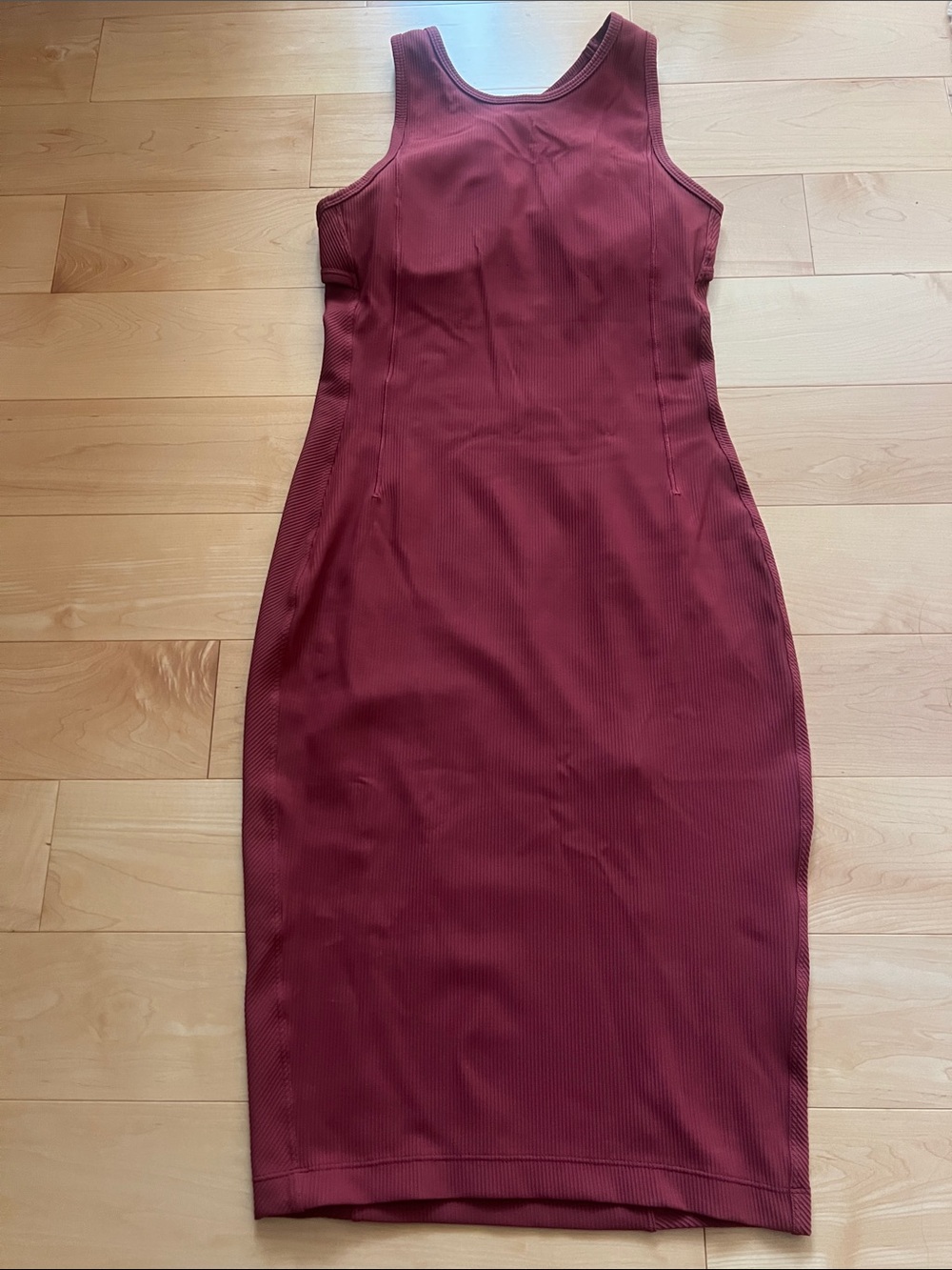 lululemon athletica Sleeveless Midi Dress in Burgundy